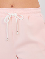 Pastelowy różowy komplet z miękkiego materiału RUE PARIS   