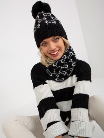 Wholesale Black-and-white Women's Patterned Scarf