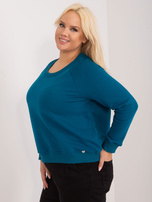 Morska bluza plus size z bawełny Donna