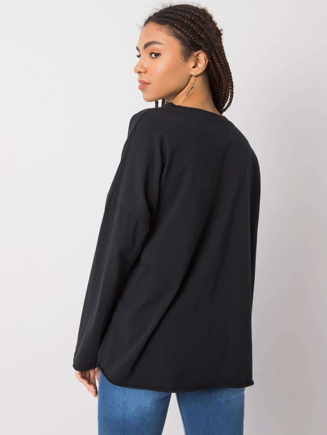 Czarna bluzka z długim rękawem Miriana