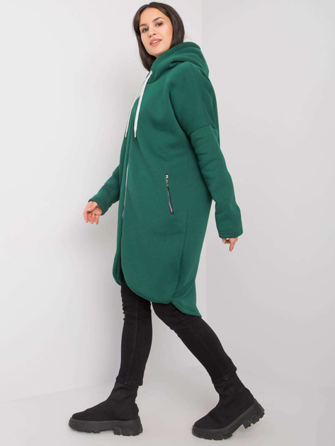 Ciemnozielona długa bluza damska Tabby