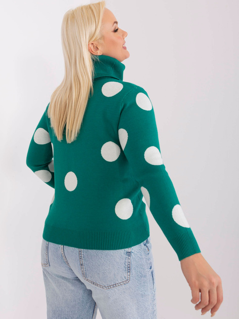 Hurt Ciemnomorski sweter plus size z długim rękawem