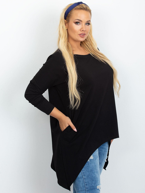 Czarna tunika plus size Moa