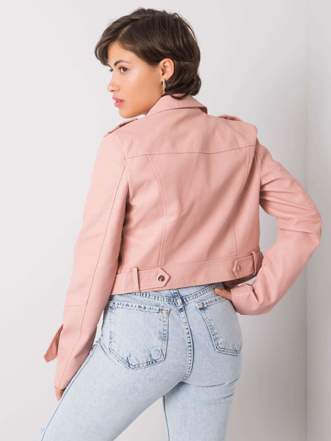 Jasnoróżowa kurtka ramoneska Babette