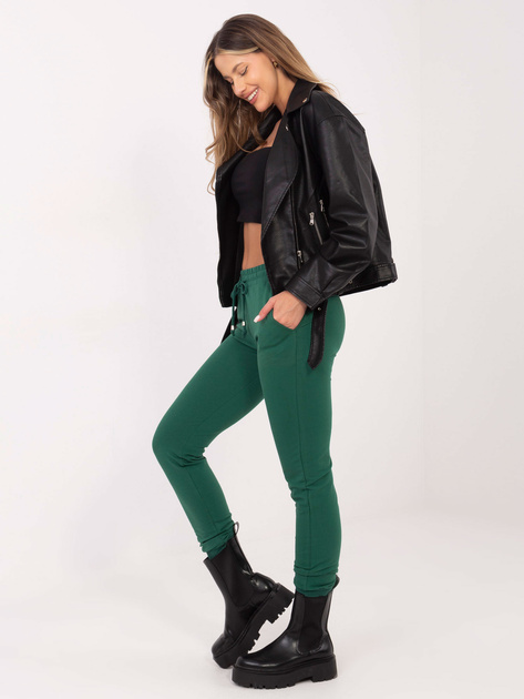 Ciemnozielone spodnie Faster
