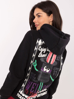 Grafitowa ocieplana bluza z nadrukiem SUBLEVEL