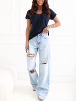 Granatowy t-shirt Emory