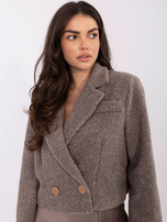 Fango elegantní kabát boucle RUE PARIS.