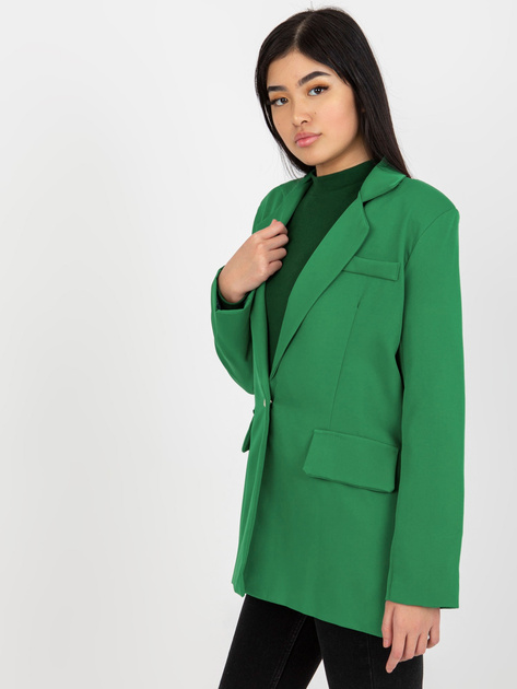 Hurtownia Zielona damska marynarka z podszewką Veracruz