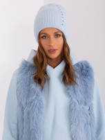 Hurtownia Jasnoniebieska damska czapka zimowa