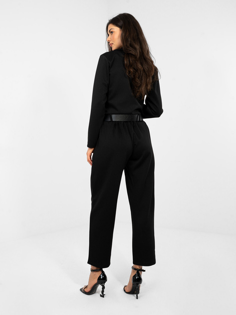 Czarne dresowe spodnie z miękkiego materiału