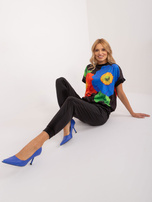 Hurt Czarny dwuczęściowy komplet welurowy RUE PARIS