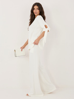 Ecru dwuczęściowy komplet z miękkiego materiału