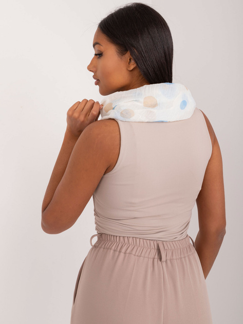 Hurtownia Ecru-beżowy damski komin z wiskozą