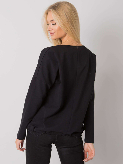 Czarna bluzka z nadrukiem Jackson RUE PARIS