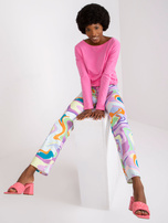 Różowa bluzka ze ściągaczem Carla