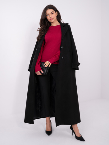 Bordowa damska bluzka z naszywką z tyłu RUE PARIS