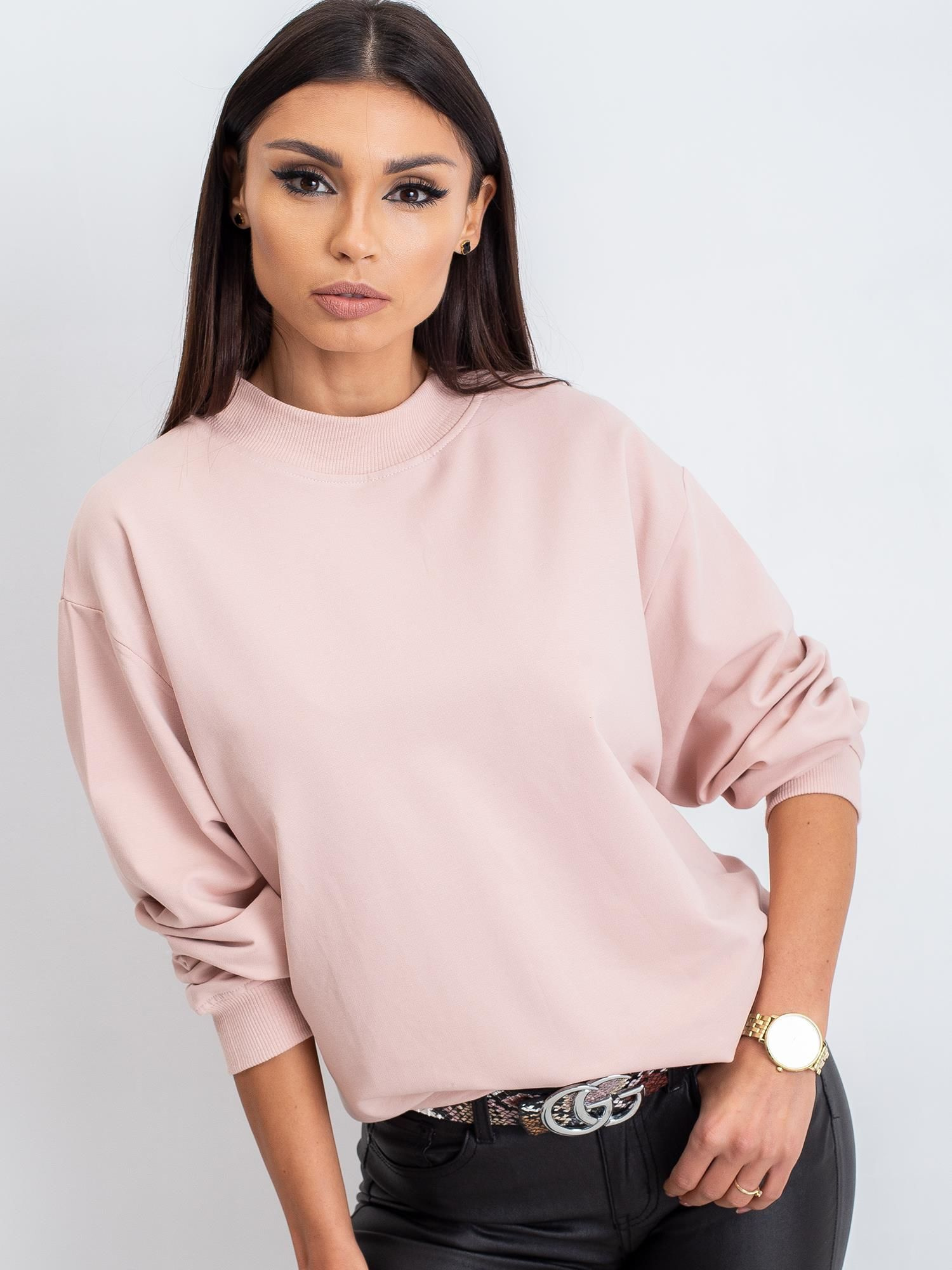 Brudnoróżowa bluza Twist