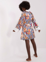 Hurt Biało-granatowa piżama z koszulą na ramiączkach