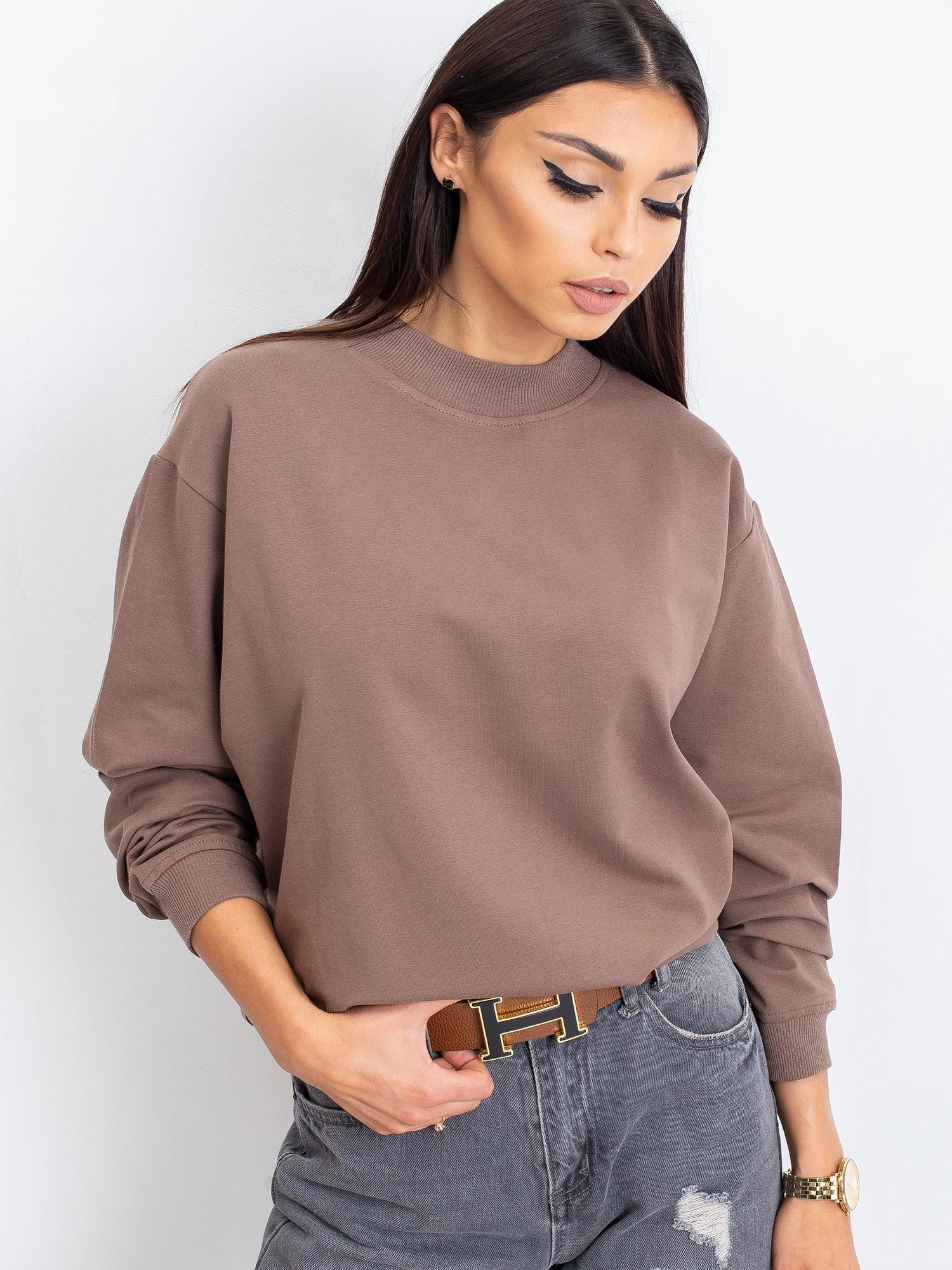 Kawowa bluza Twist