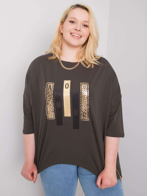 Ciemna khaki bluzka Izzy