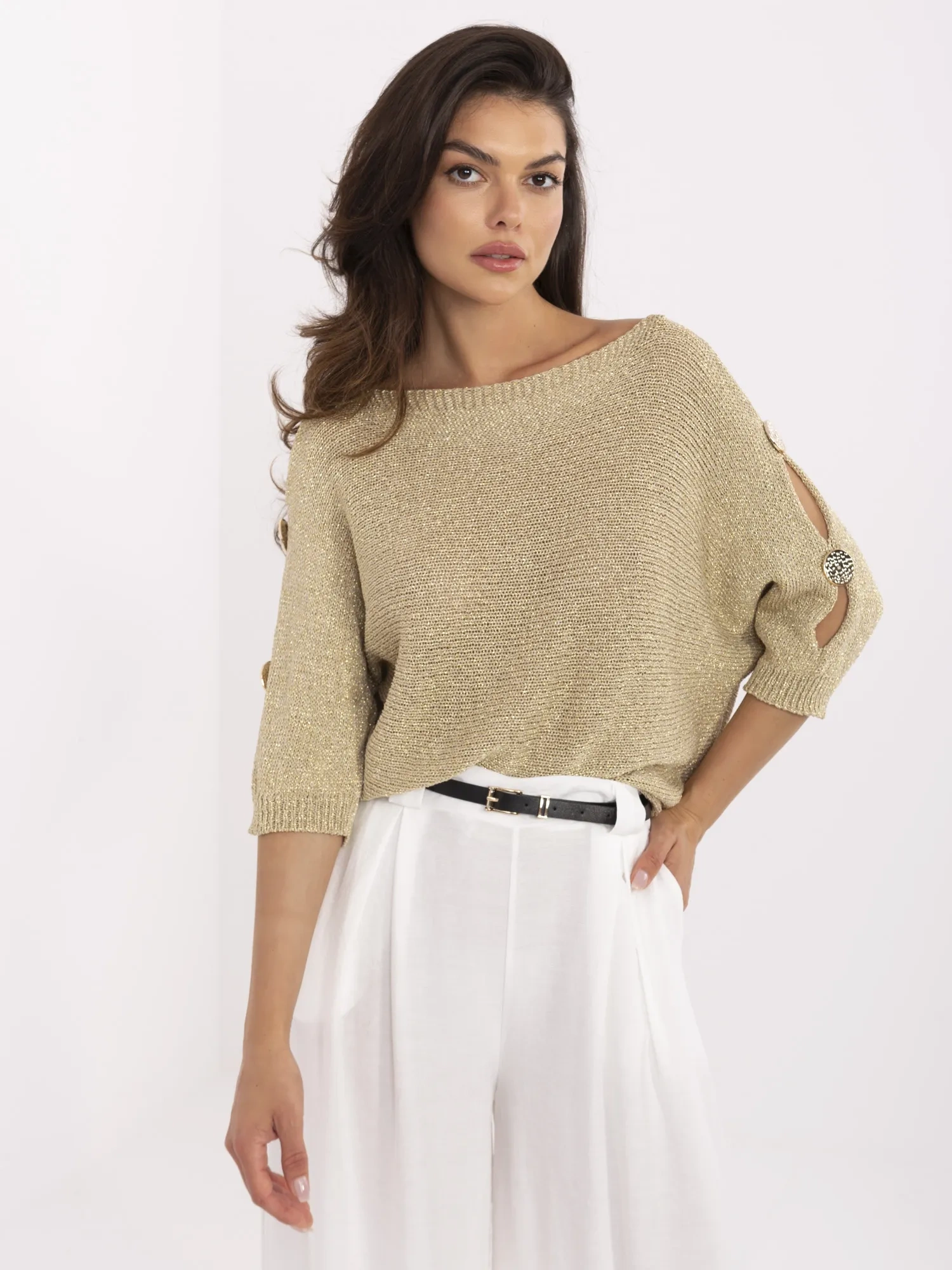 Sweter złoty