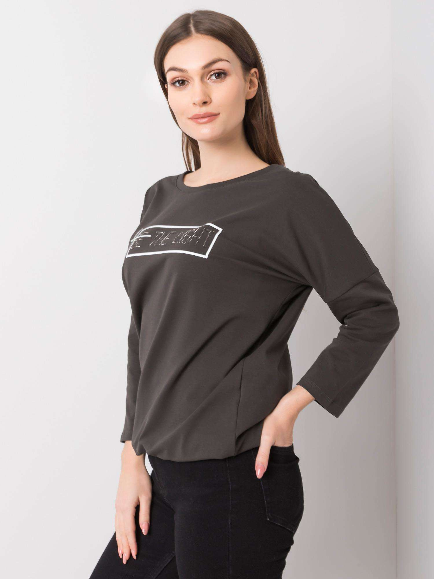 Dark khaki blouse Gladys
