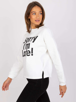 Ecru dresowa bluza z napisami Francisco