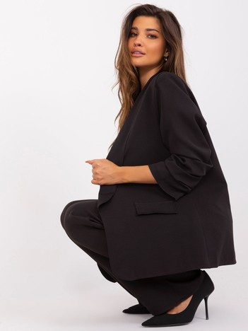 Hurt Czarna elegancka marynarka od garnituru