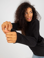 Hurt Czarna damska bluza bez kaptura z zatrzaskami OCH BELLA