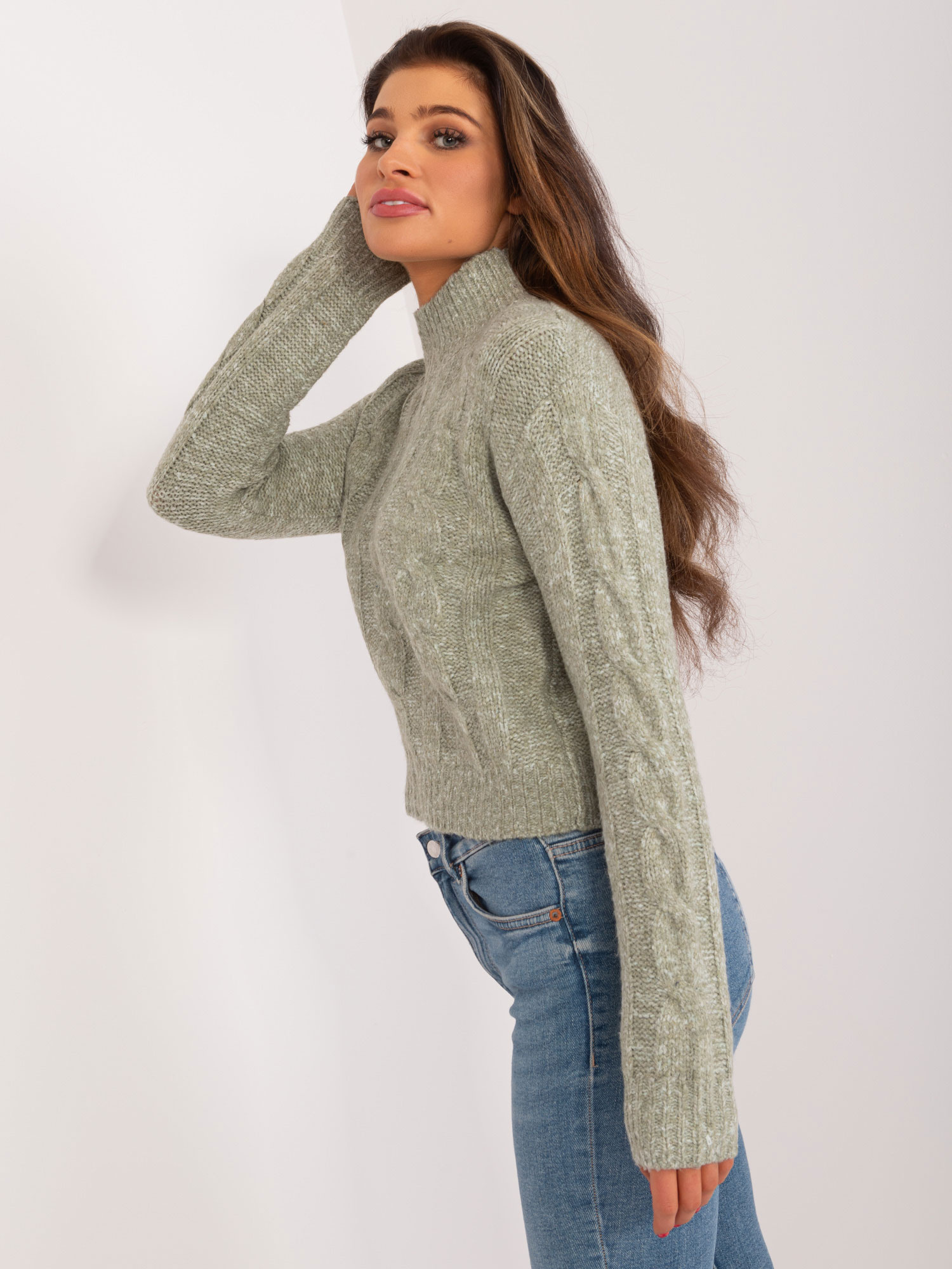 Sweter pistacjowy