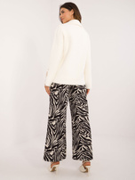 Hurtownia online Ecru kurtka alpaka typu ramoneska