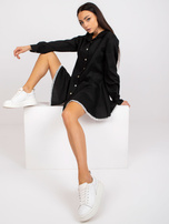 Czarna sukienka szmizjerka mini Adrianna