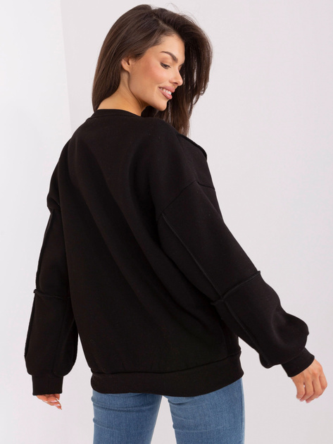 Hurt Czarna bluza bez kaptura z okrągłym dekoltem