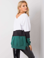 Biało-zielona bluza Lotta RUE PARIS