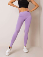 Jasnofioletowe legginsy Basic