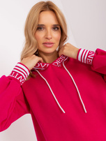Hurt fuchsia oversized sweatshirt dress.
