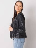 Schwarze Velma Bikerjacke.