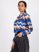 Ciemnoniebieska bluzka z printami Silesia