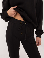 Hurt Czarne dresowe spodnie basic od kompletu 