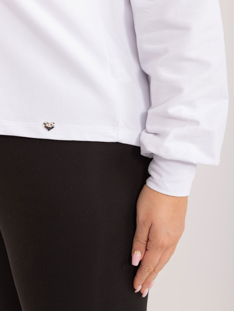 Biała bluza plus size Florentia