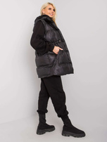 Black three-piece set with Abigail vest