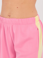 Różowy komplet z kontrastową kokardą RUE PARIS 