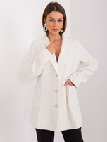 Hurt Kremowa marynarka w strukturalny splot