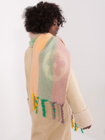 Hurtownia online Zimowy beżowy szal we wzory