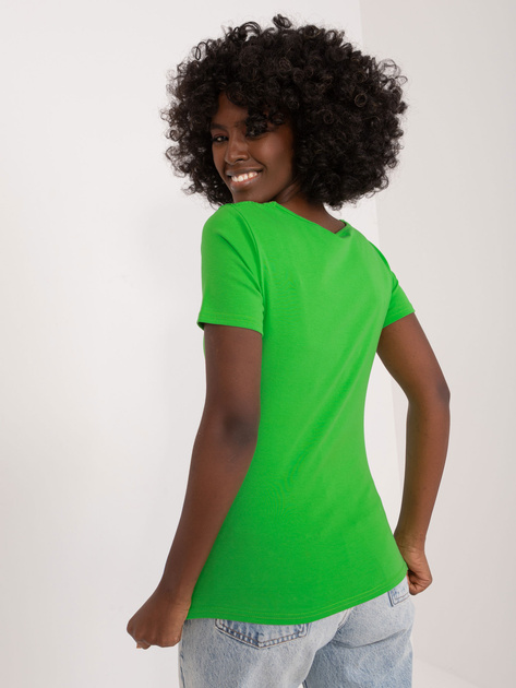 Hurt Jasnozielona bluzka z koronką i cyrkoniami