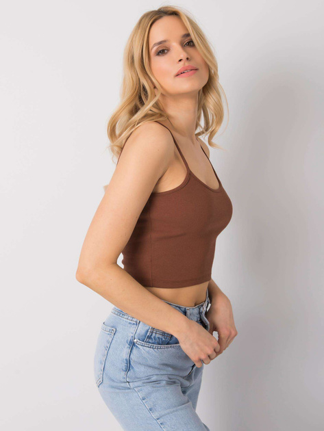 Brązowy krótki top Chelo RUE PARIS