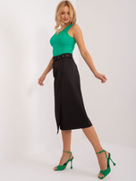 Hurt Czarna midi spódnica cargo z kieszeniami