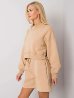 Camel hooded sweatshirt Thilde 