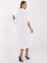 Biała rozpinana sukienka z bawełny OCH BELLA